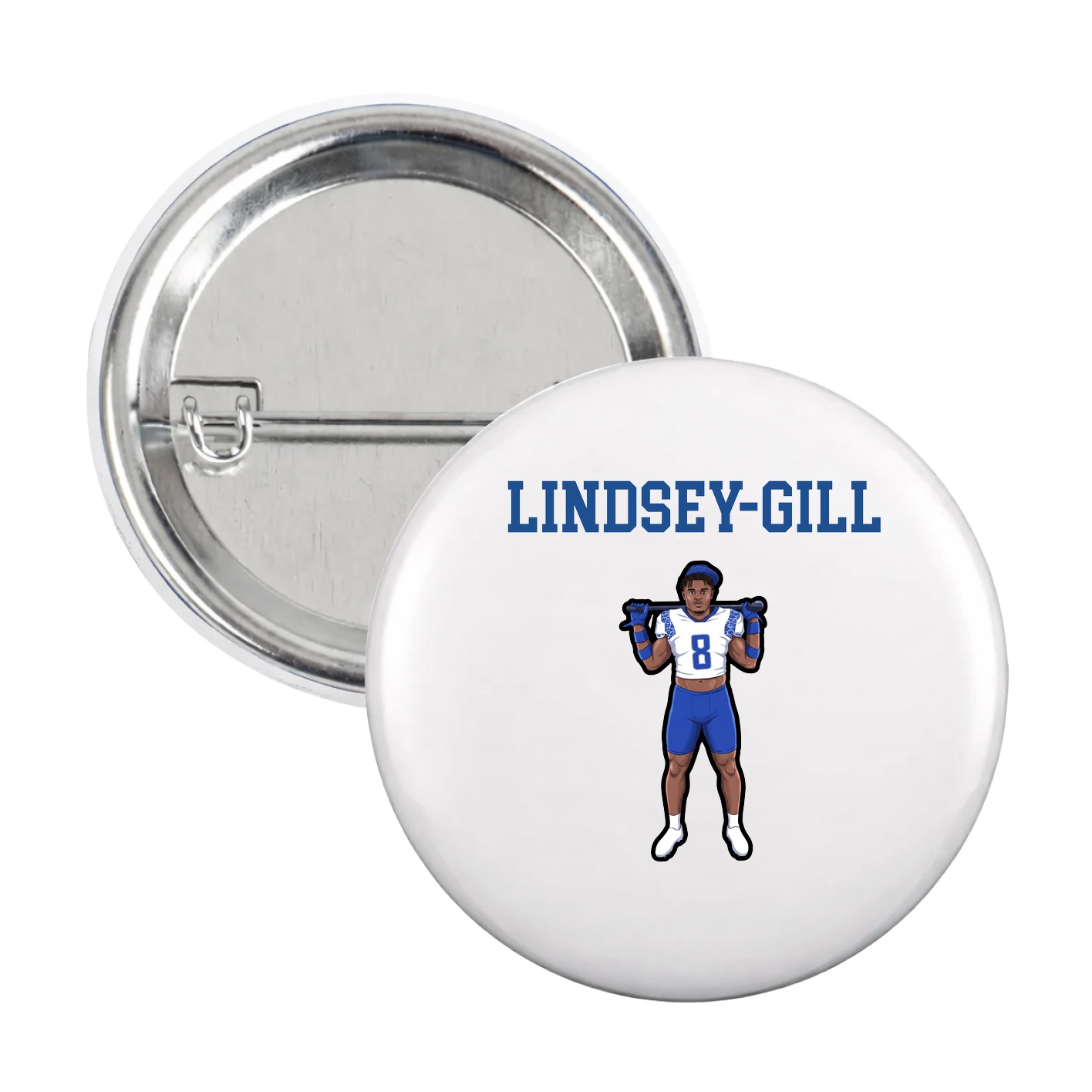 Game Day Button — Shirsey in White