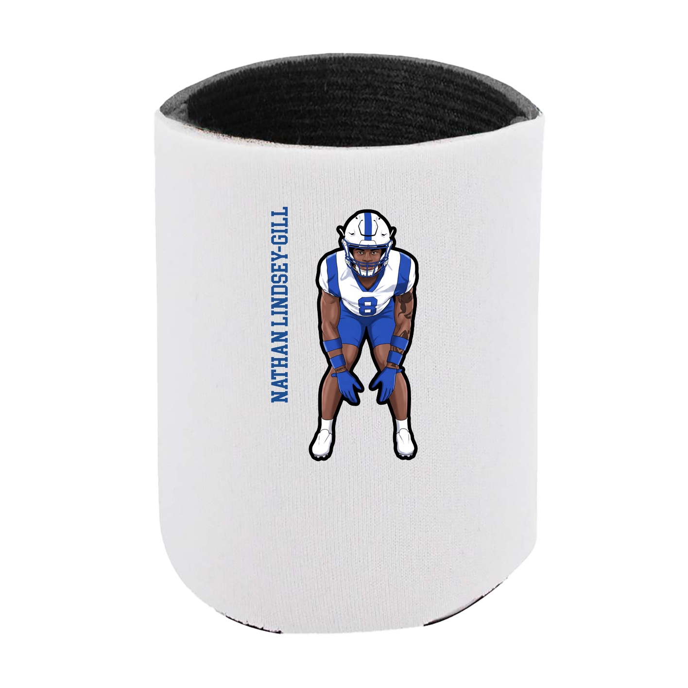 Can Holder — Name Vertical in White