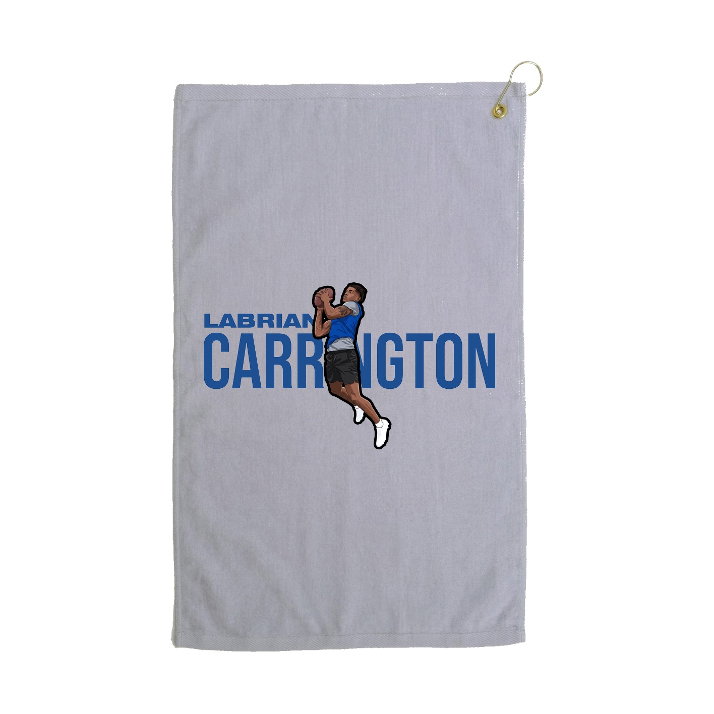 Golf Towel — Player Name in Grey