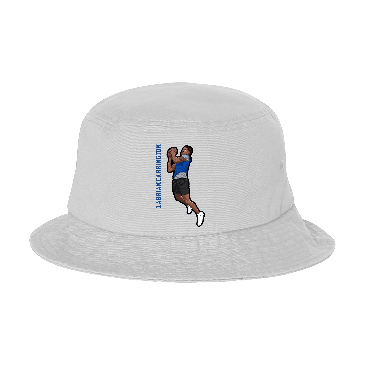 Bucket Cap — Name Vertical in White