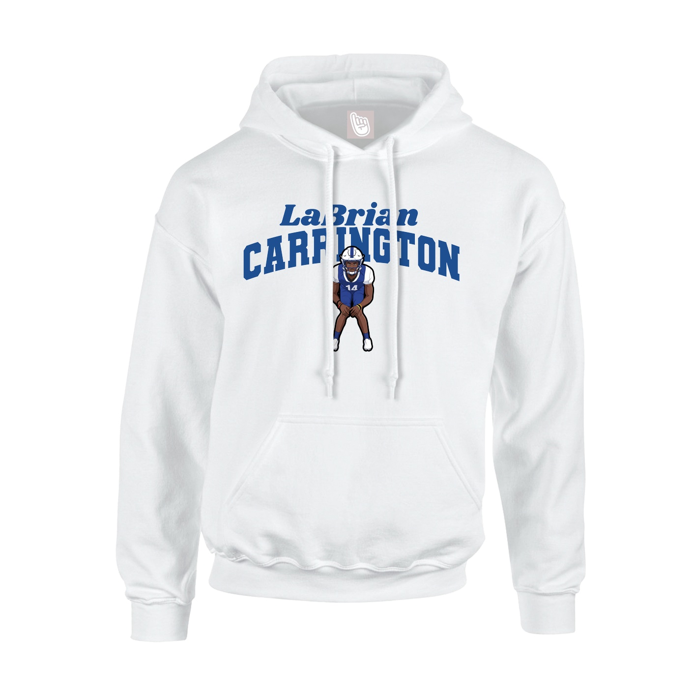 Hoodie — Signature Arch in White