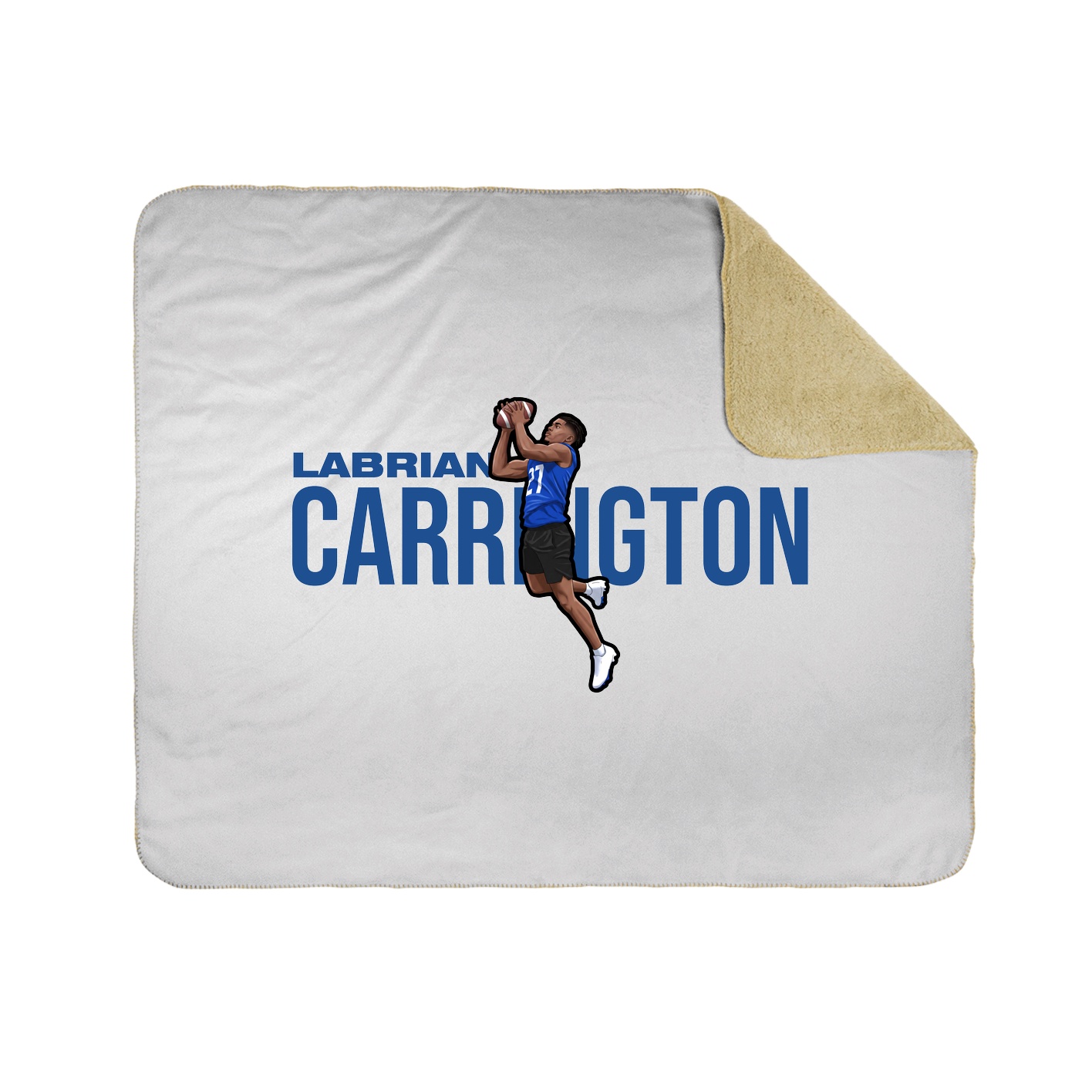 Throw Blanket — Player Name in White
