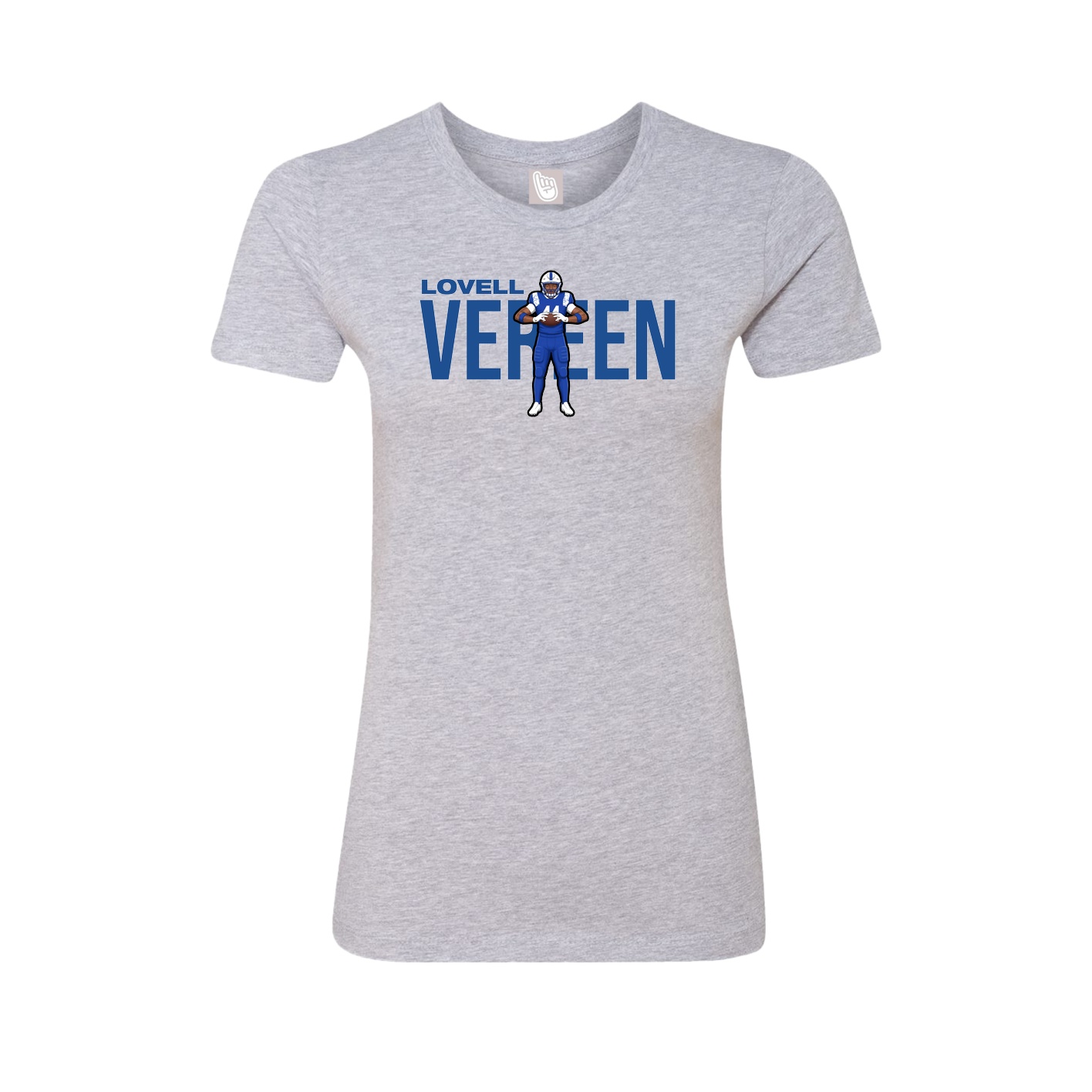 Womens Tee — Player Name in Grey