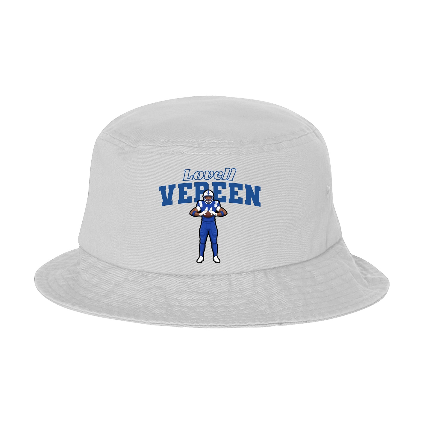 Bucket Cap — Name Arch in White