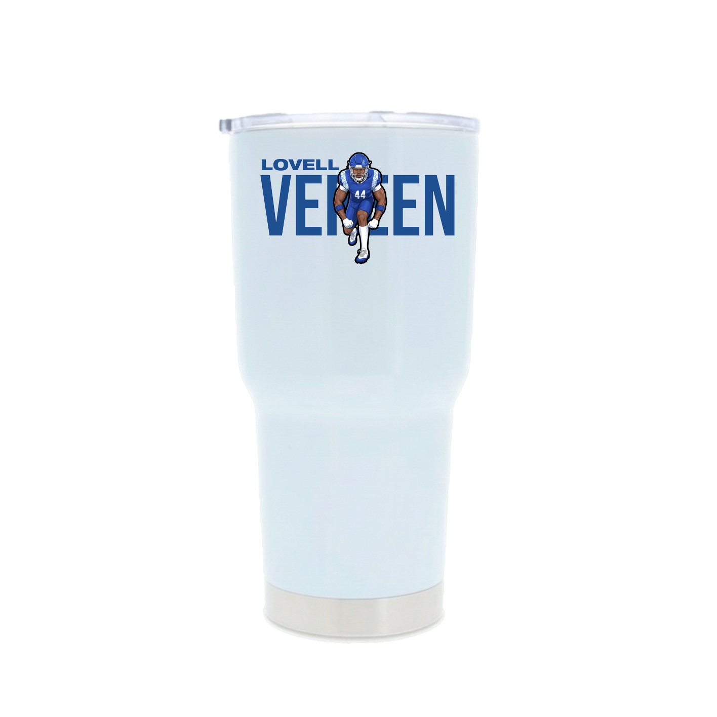 30oz Stainless Steel Tumbler — Player Name in White