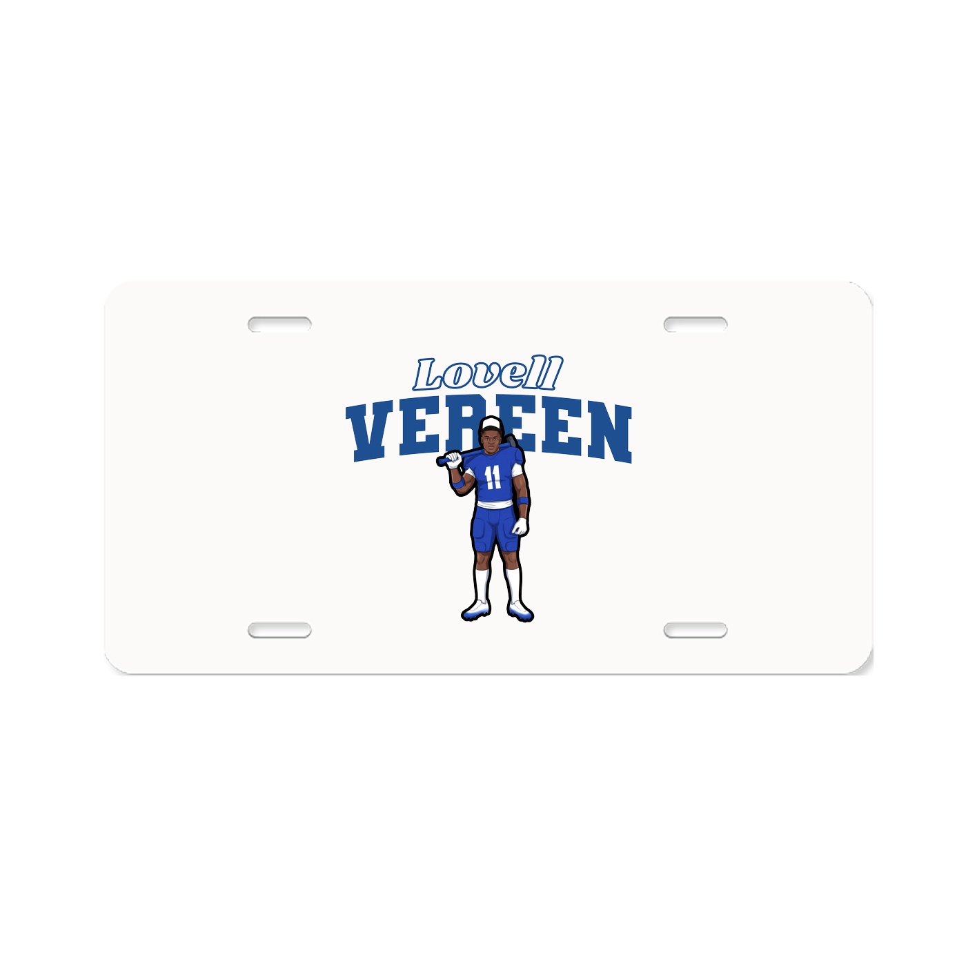License Plate — Name Arch in Classic