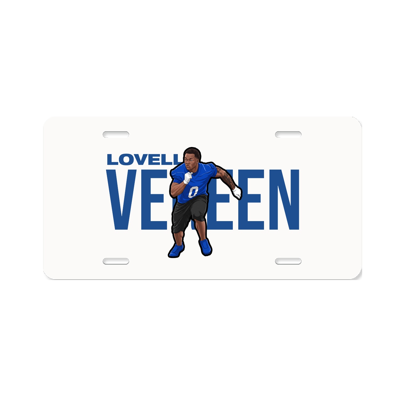 License Plate — Player Name in Classic