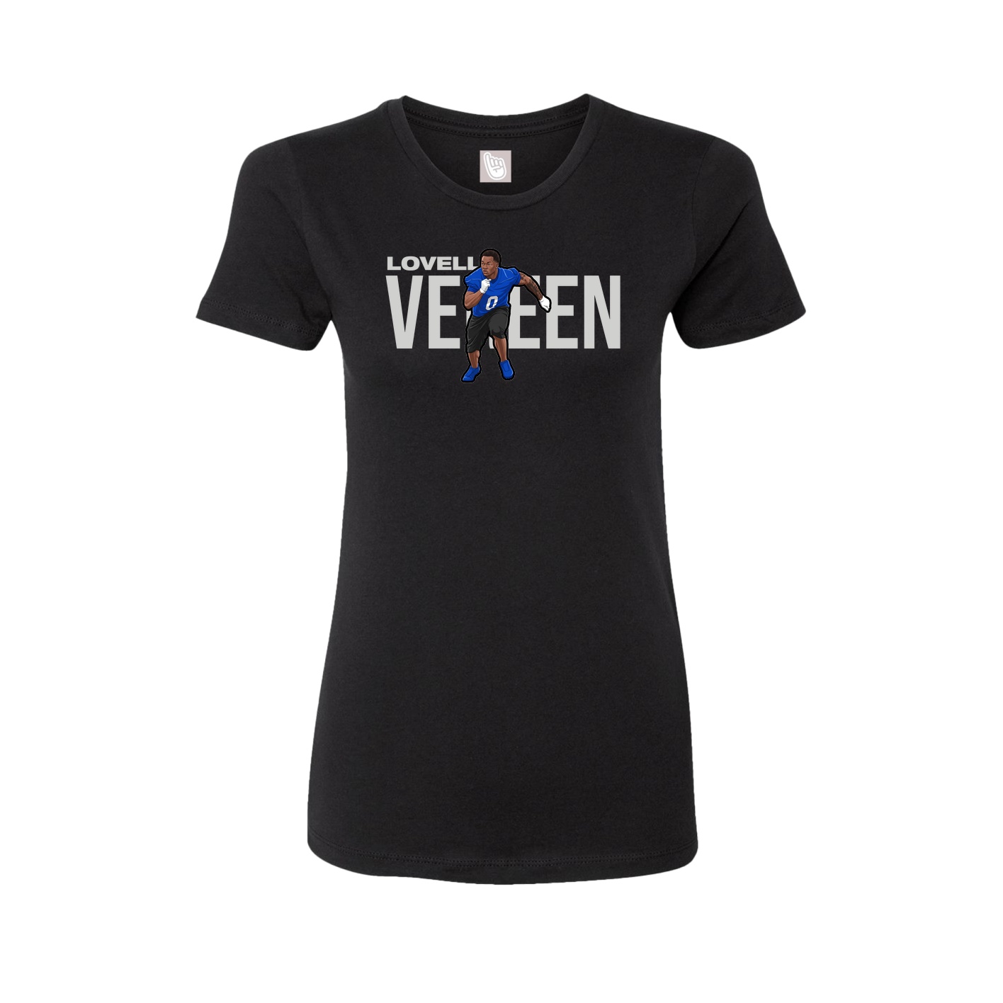 Womens Tee — Player Name in Black