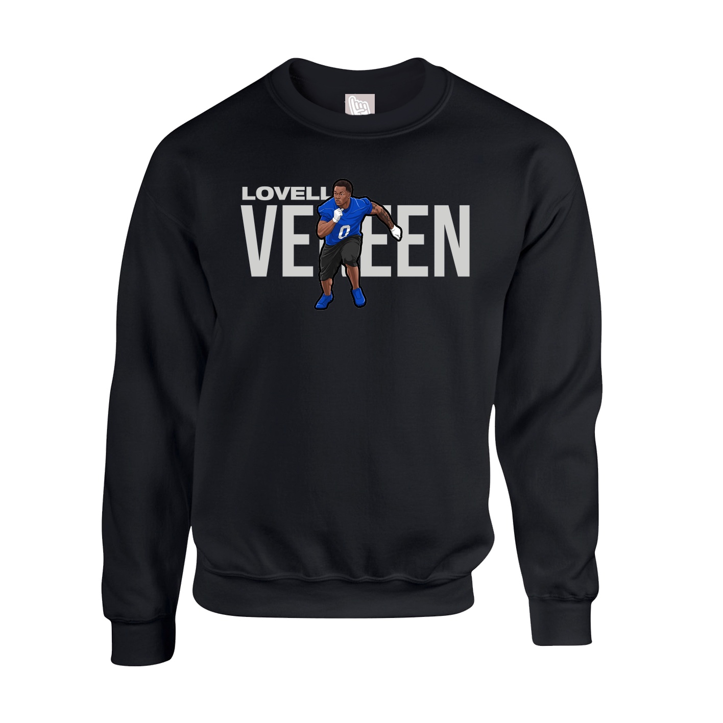 Fleece Crew — Player Name in Black