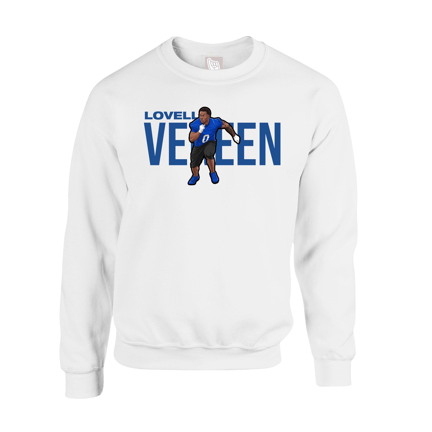 Fleece Crew — Player Name in White
