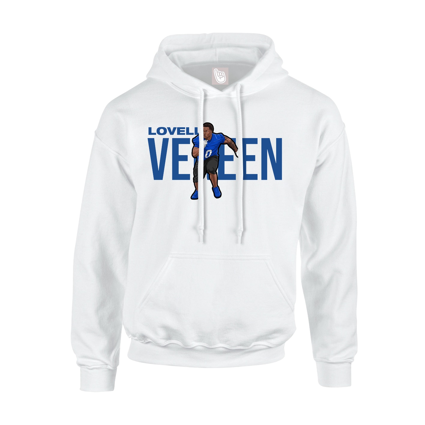 Youth Hoodie — Player Name in White