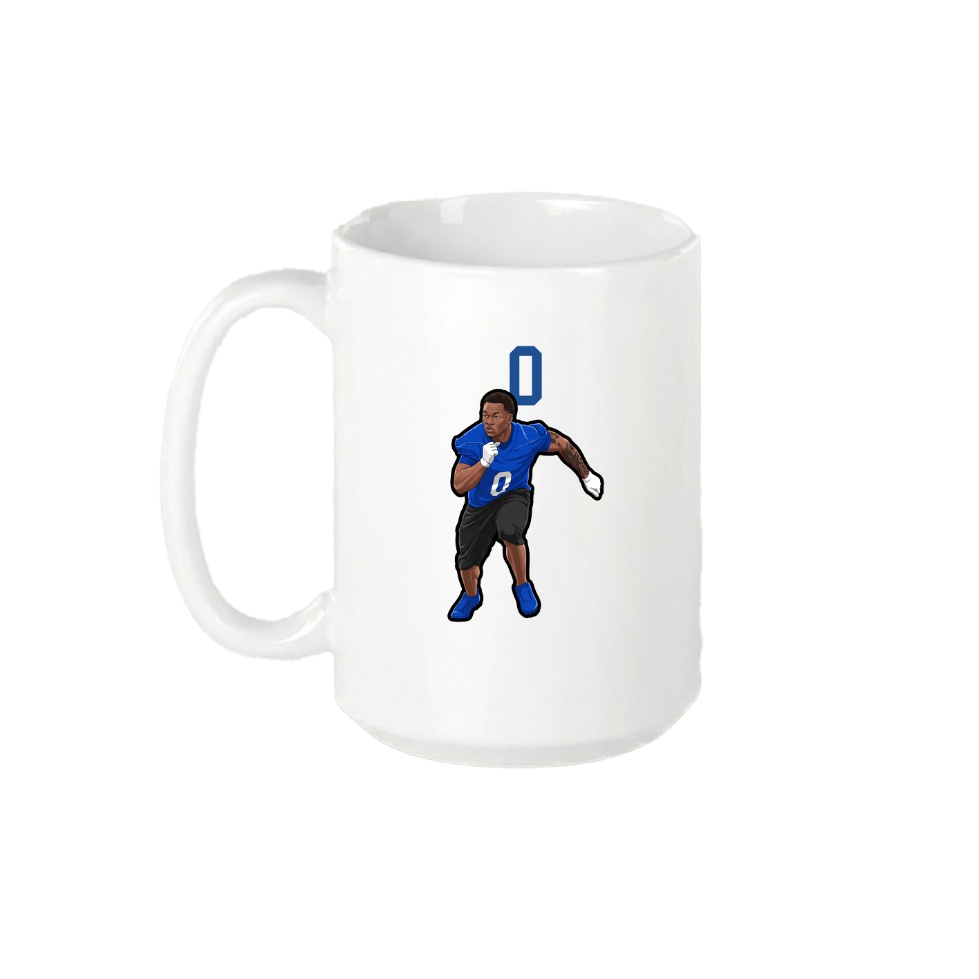 15oz Coffee Mug — Number Top in White