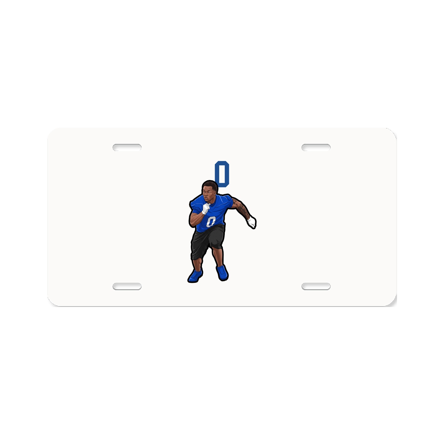 License Plate — Number Top in Classic