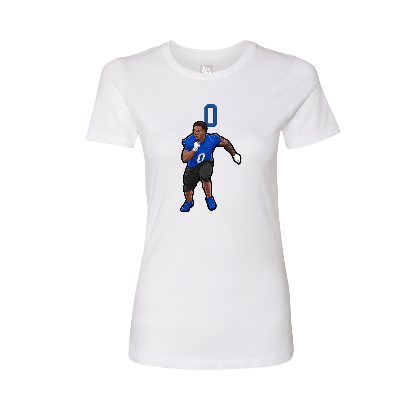 Womens Tee — Number Top in White