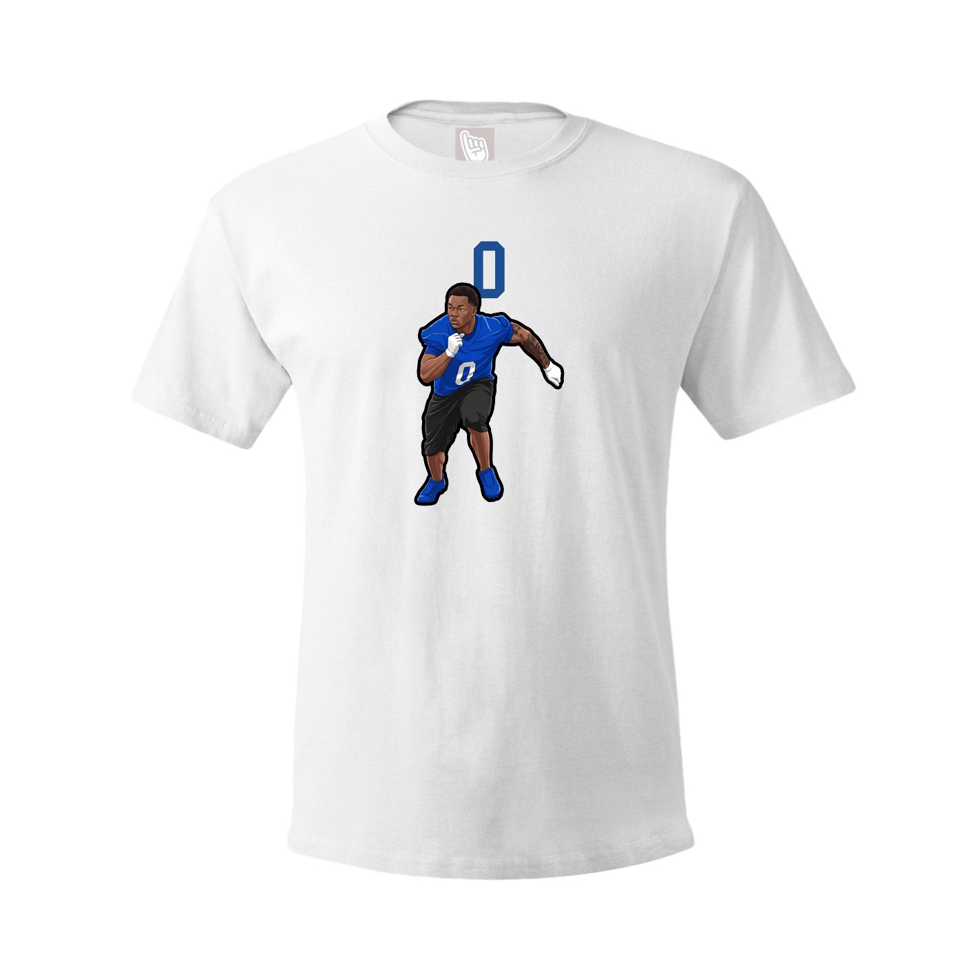 Youth Tee — Number Top in White