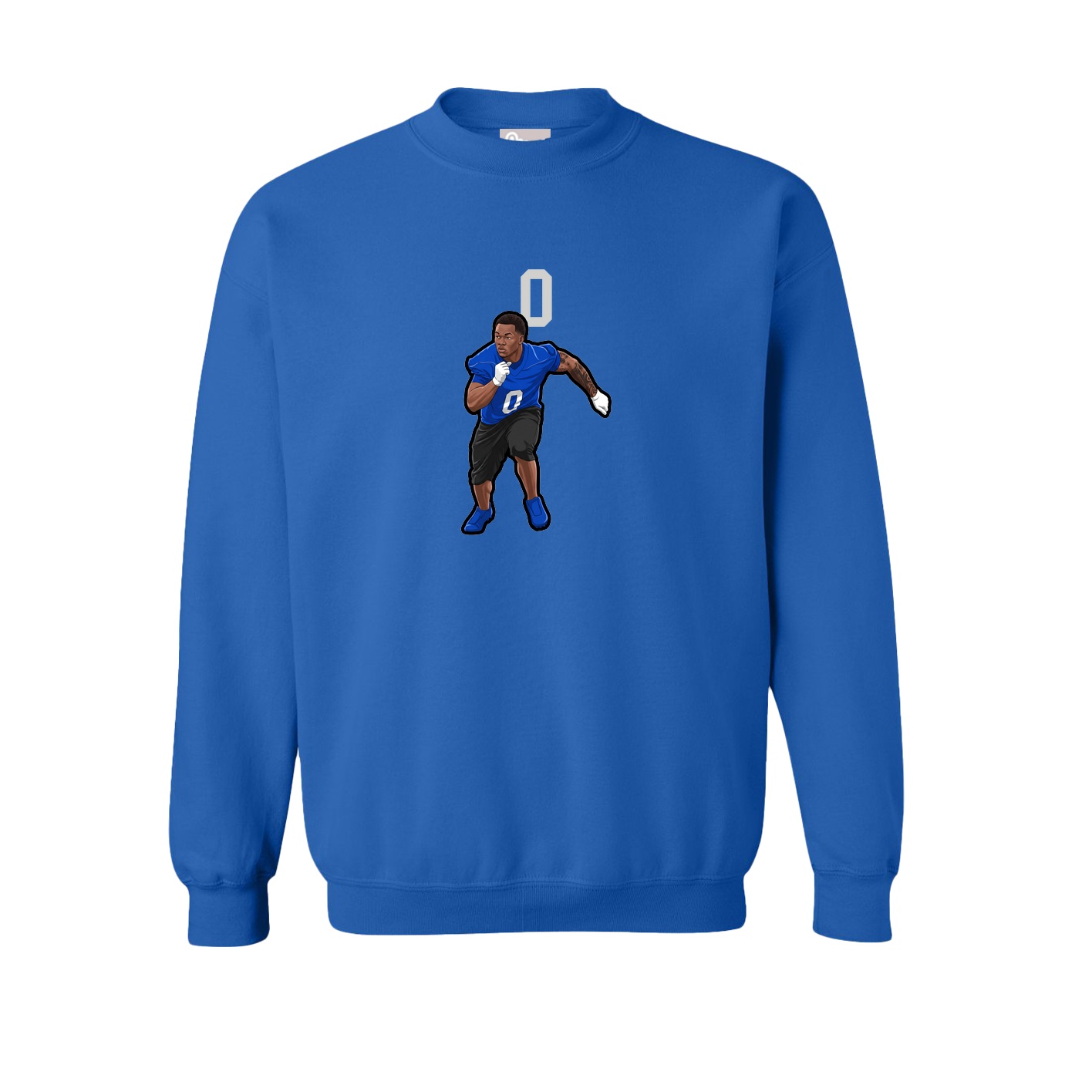 Fleece Crew — Number Top in Royal