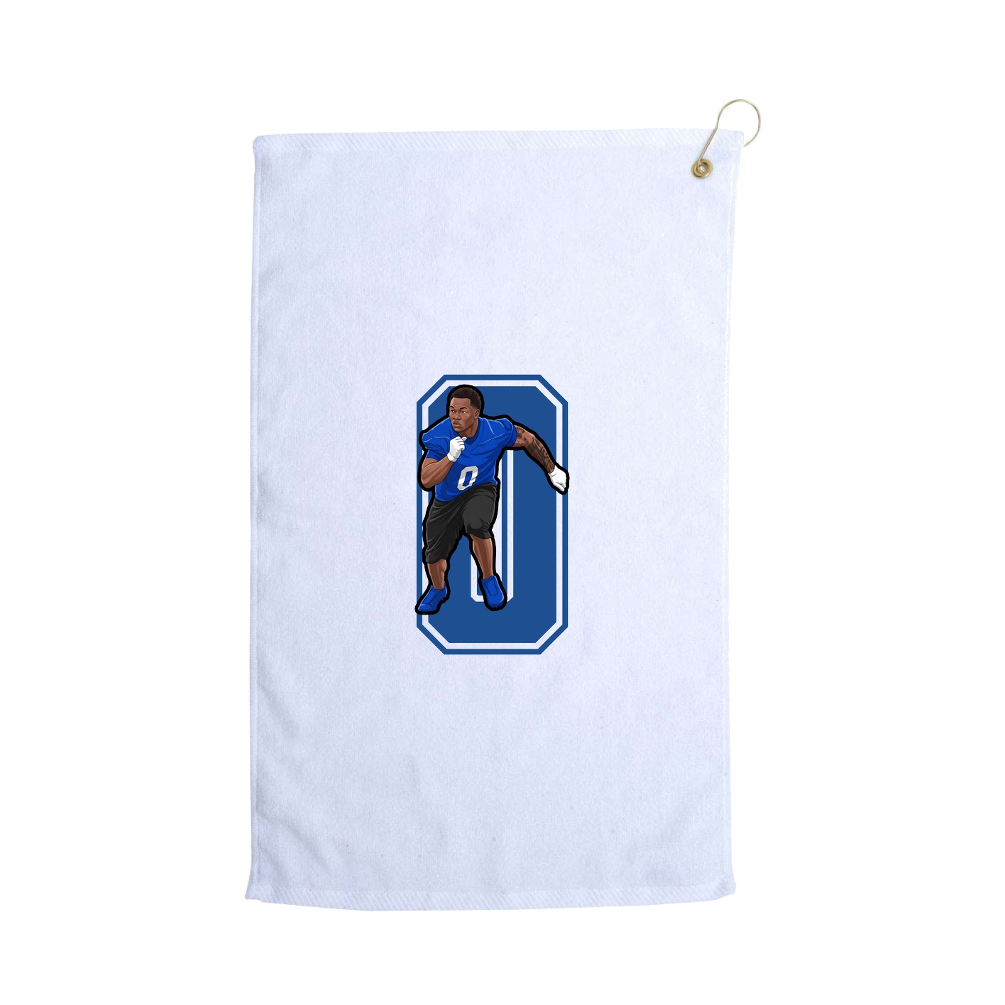 Golf Towel — Number in White