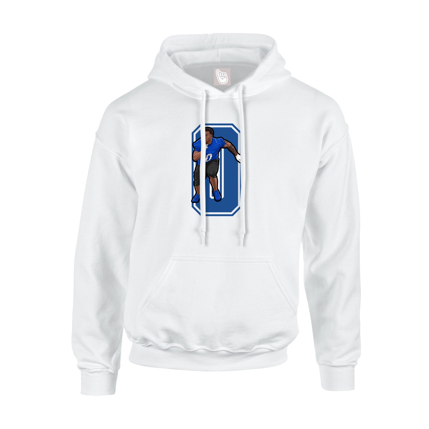 Youth Hoodie — Number in White