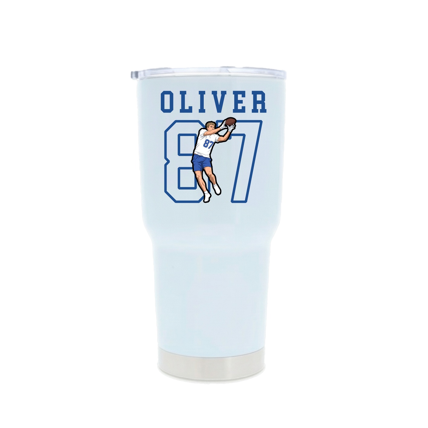 30oz Stainless Steel Tumbler — Shirsey in White