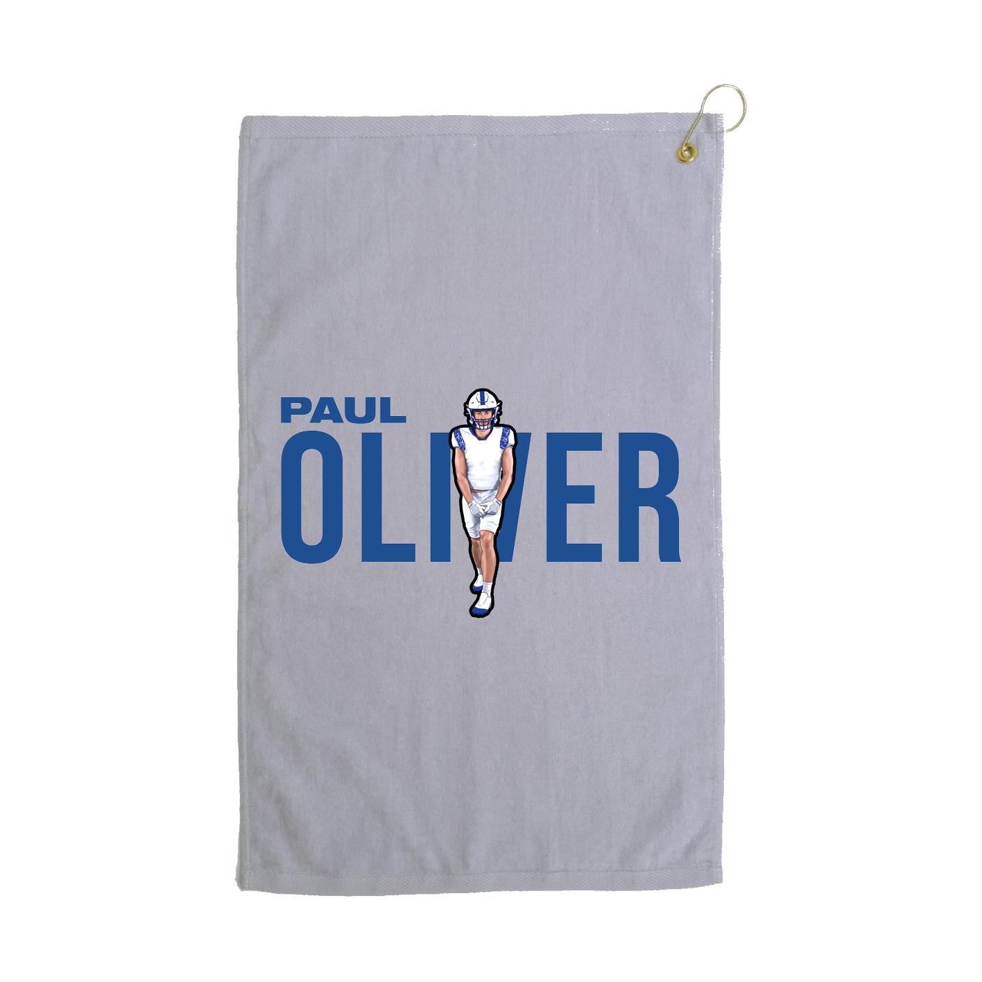 Golf Towel — Player Name in Grey