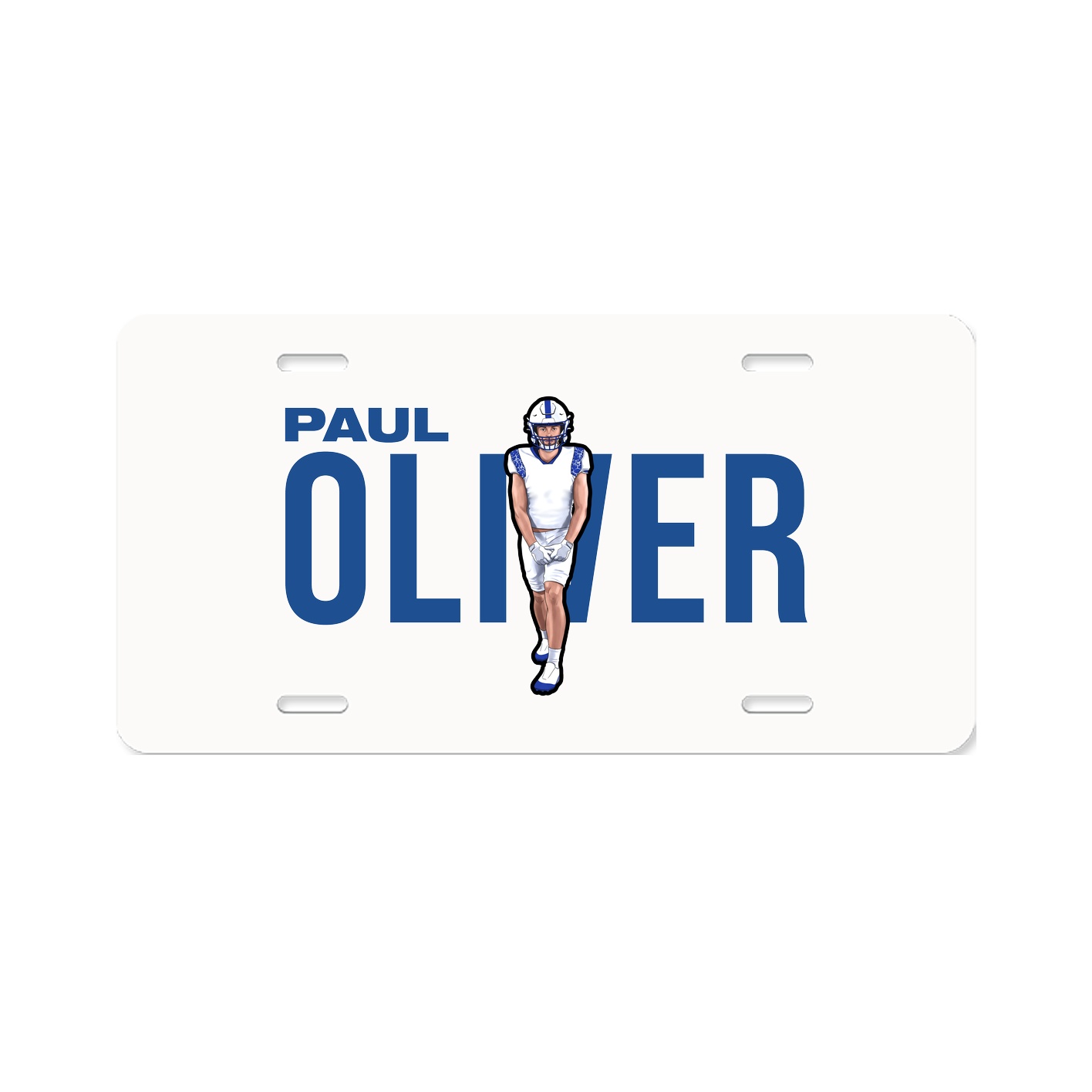 License Plate — Player Name in Classic