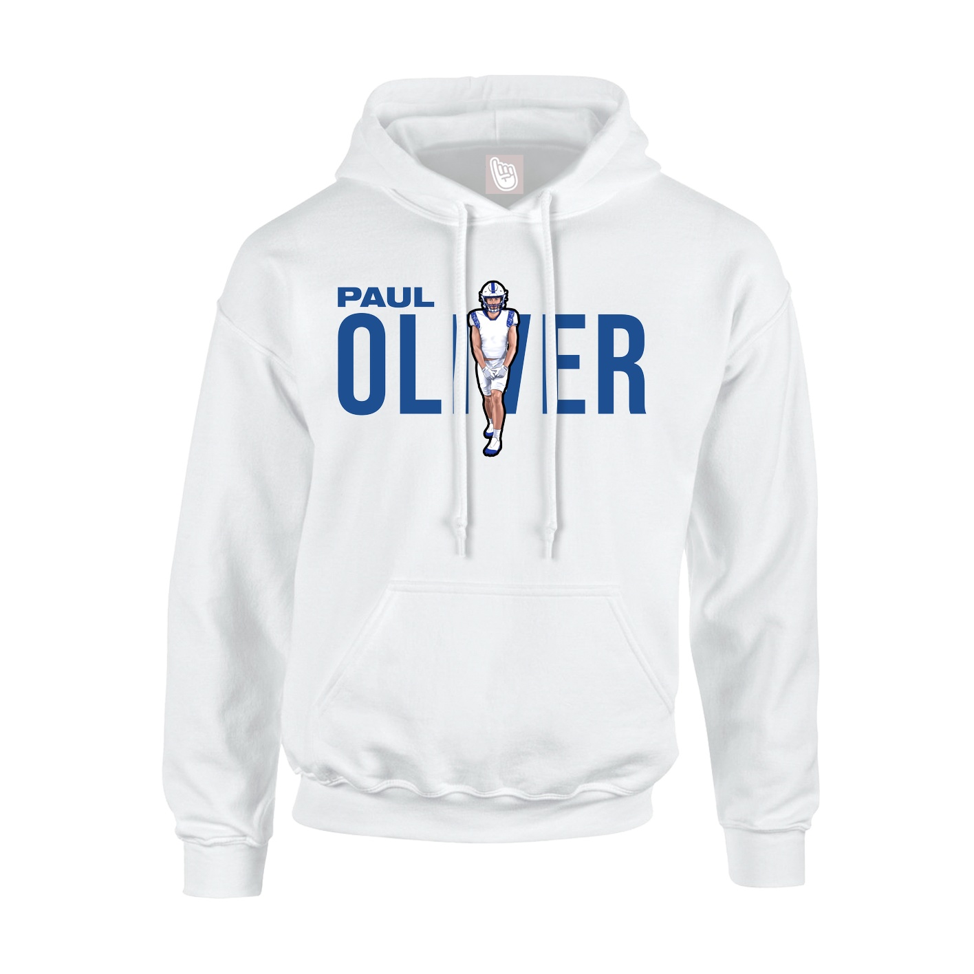 Youth Hoodie — Player Name in White