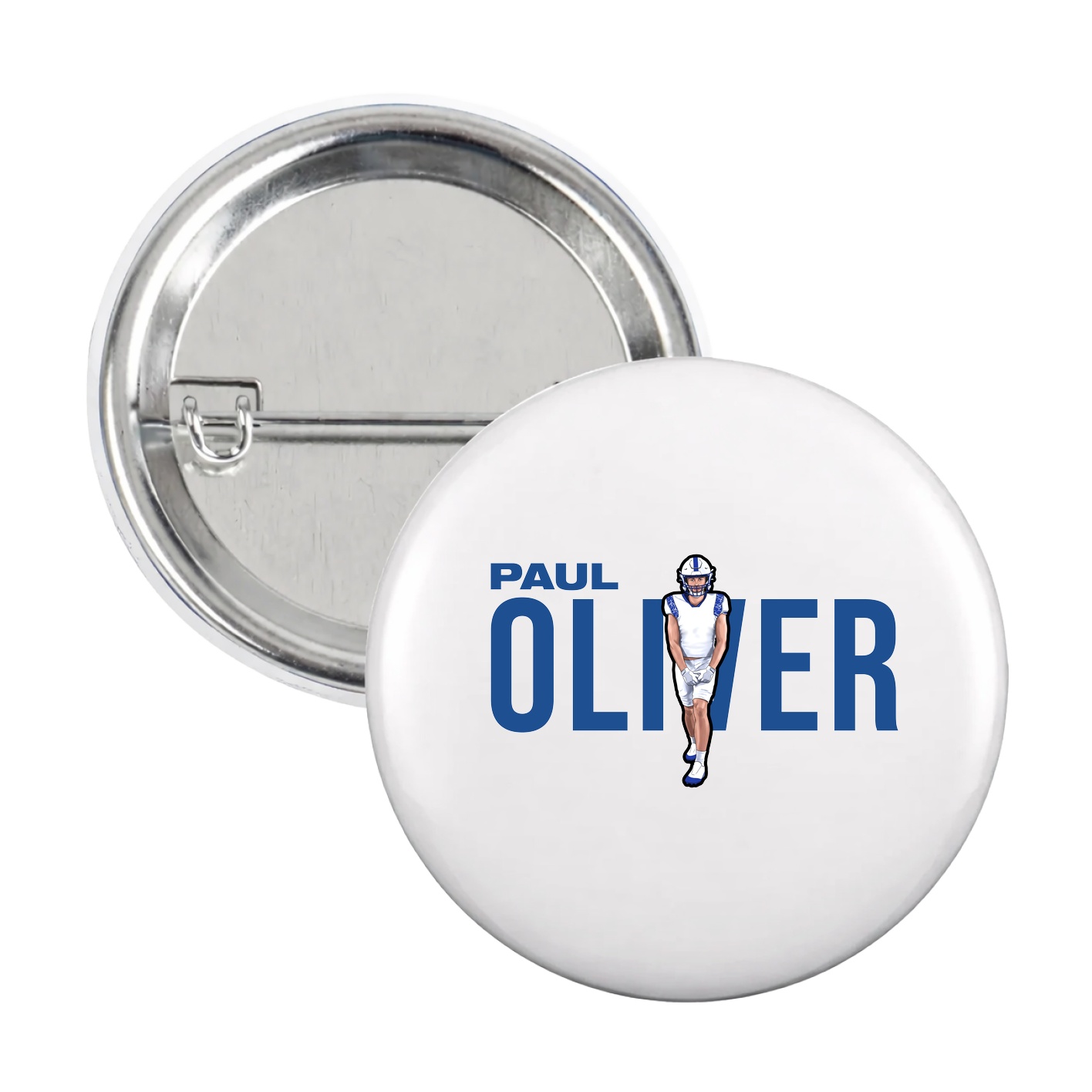 Game Day Button — Player Name in White