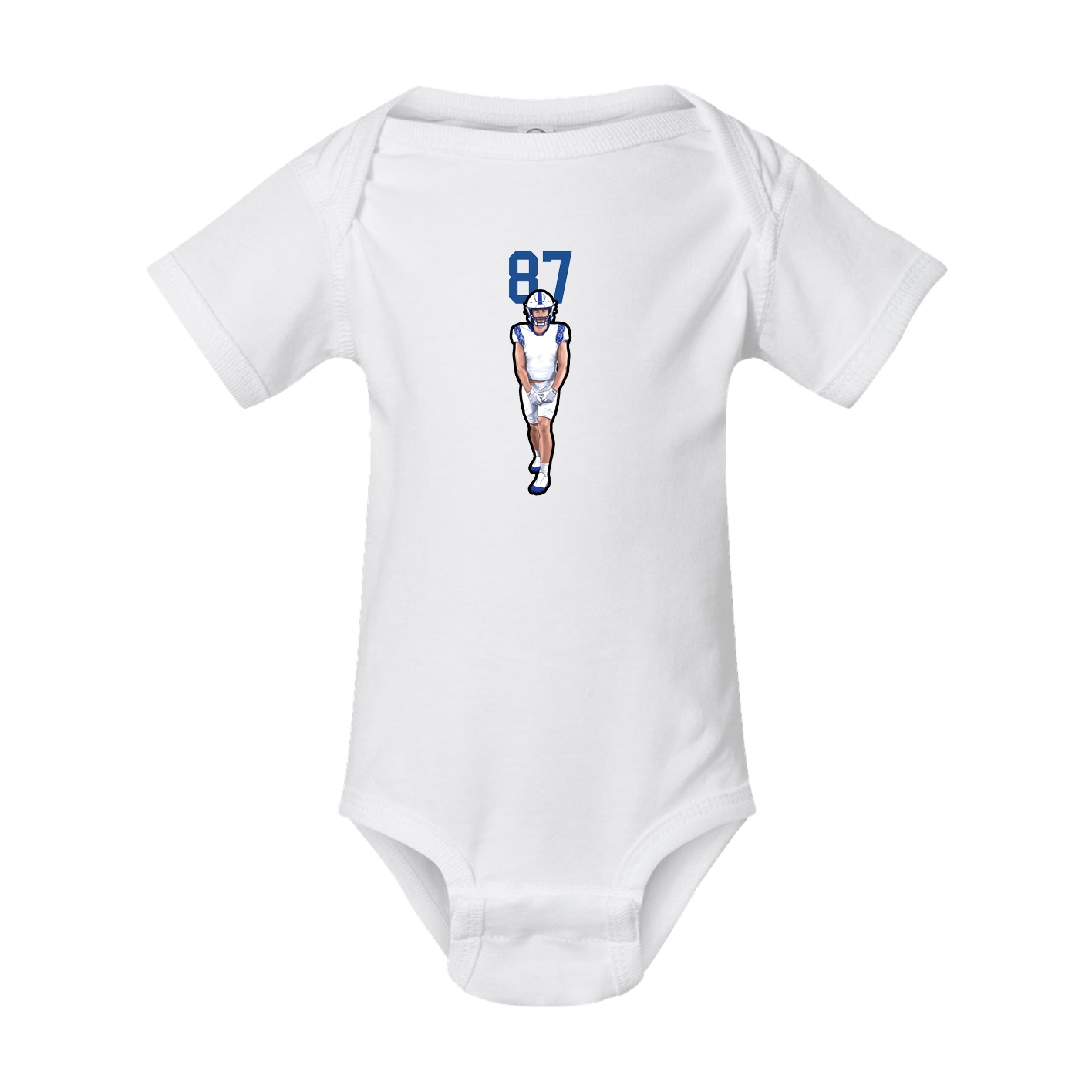 Baby Onesie — Number Top in White
