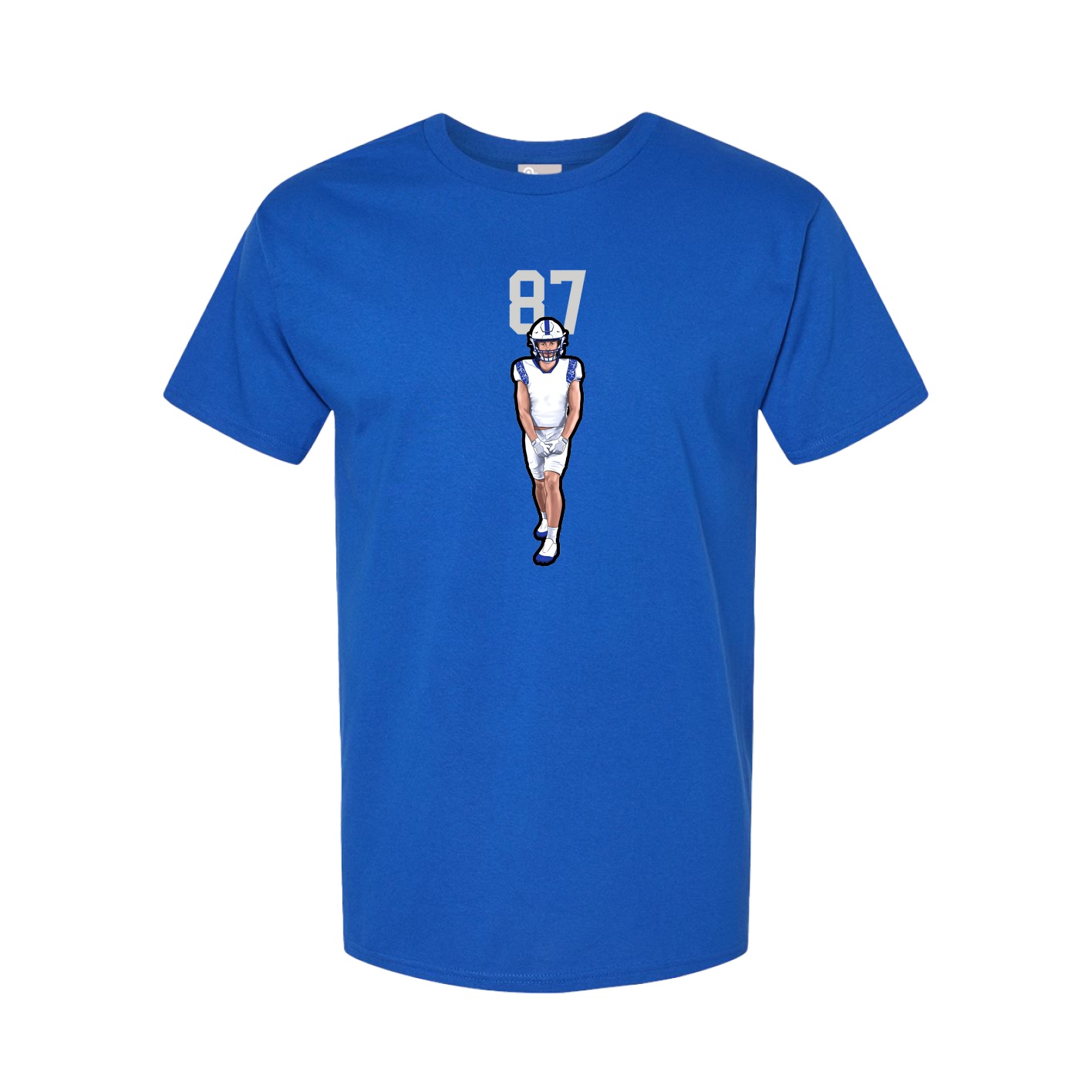 Youth Tee — Number Top in Royal