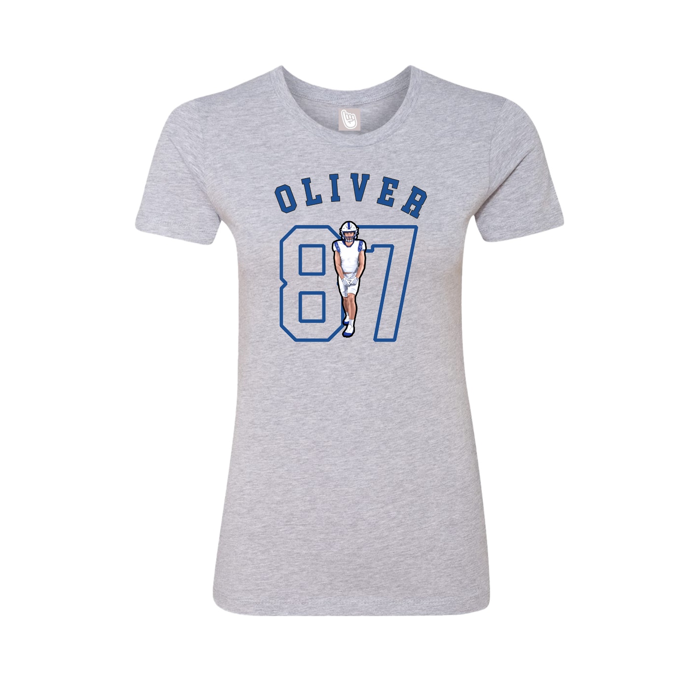 Fitted Women's Tee — Shirsey Arch in Grey