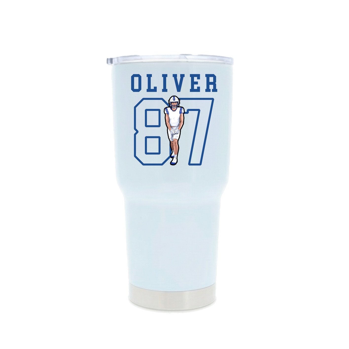 30oz Stainless Steel Tumbler — Shirsey in White