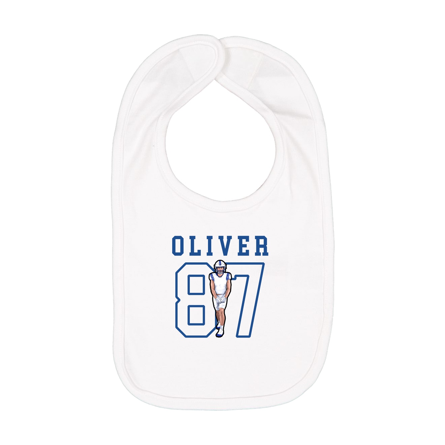 Infant Bib — Shirsey in White