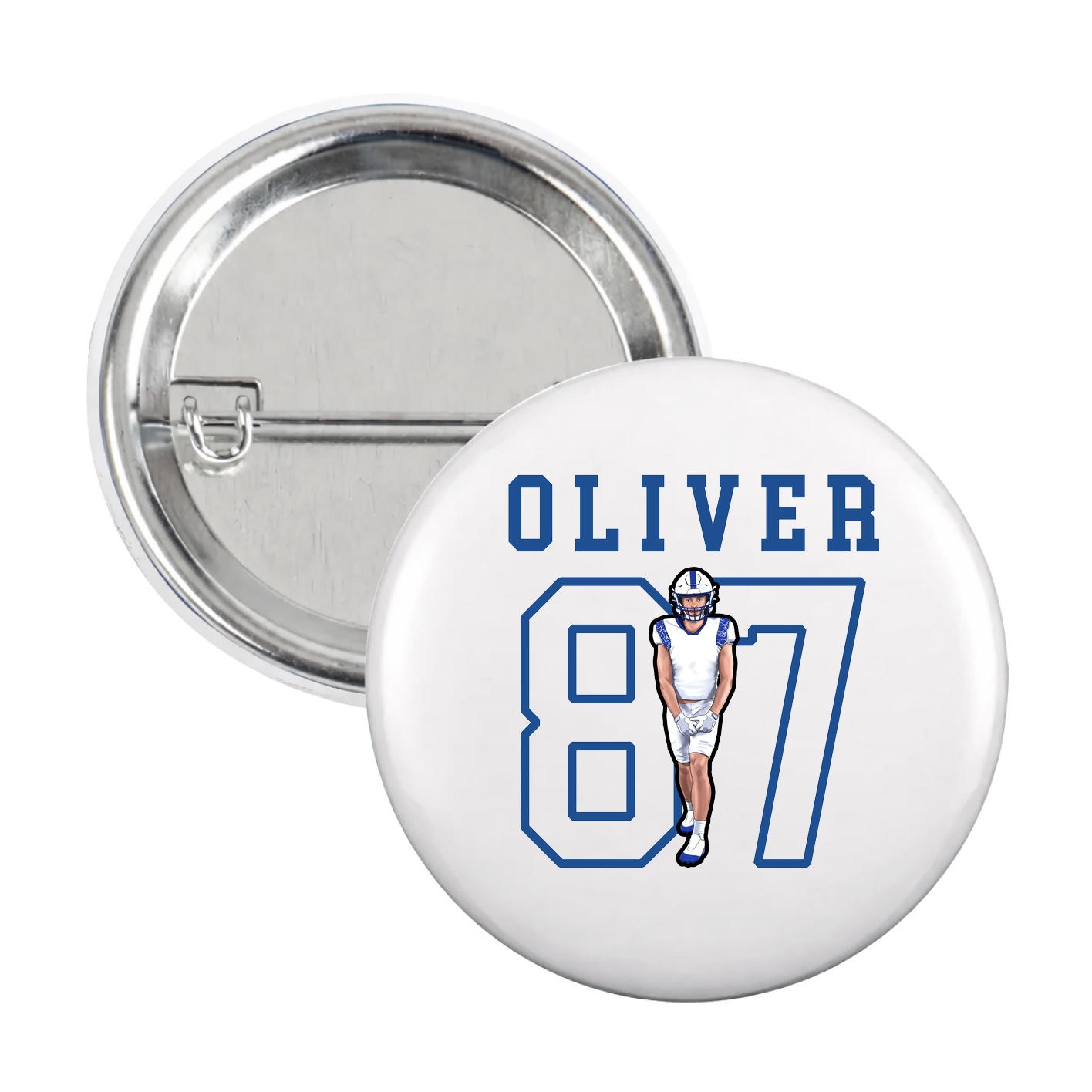 Game Day Button — Shirsey in White