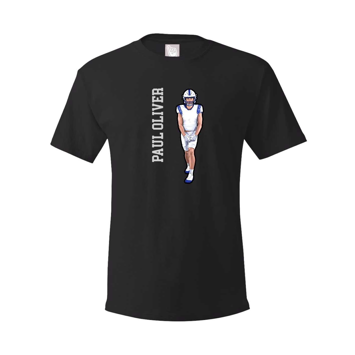 Tee — Name Vertical in Black