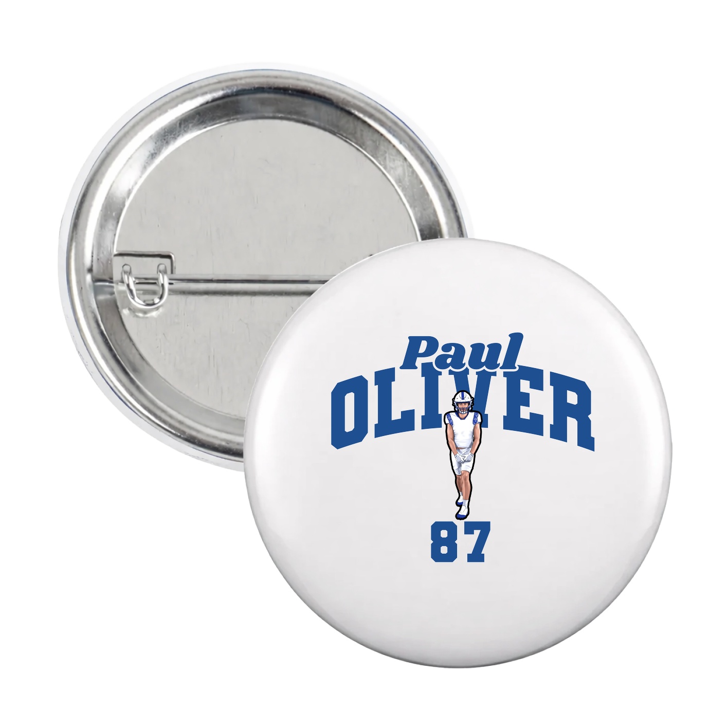Game Day Button — Signature Arch in White