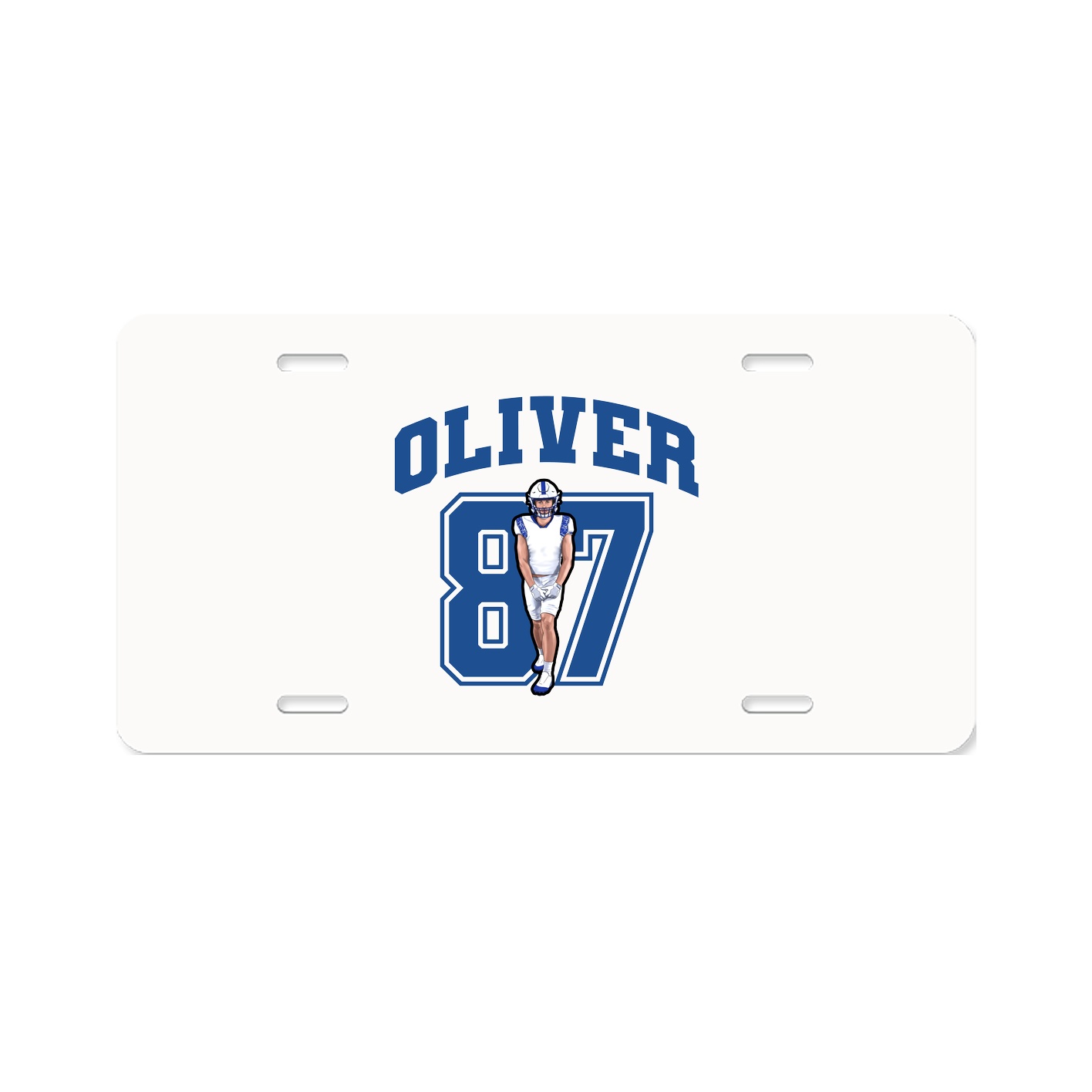 License Plate — Number in Classic