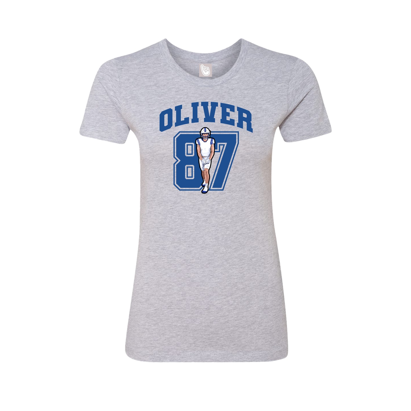 Womens Tee — Number in Grey