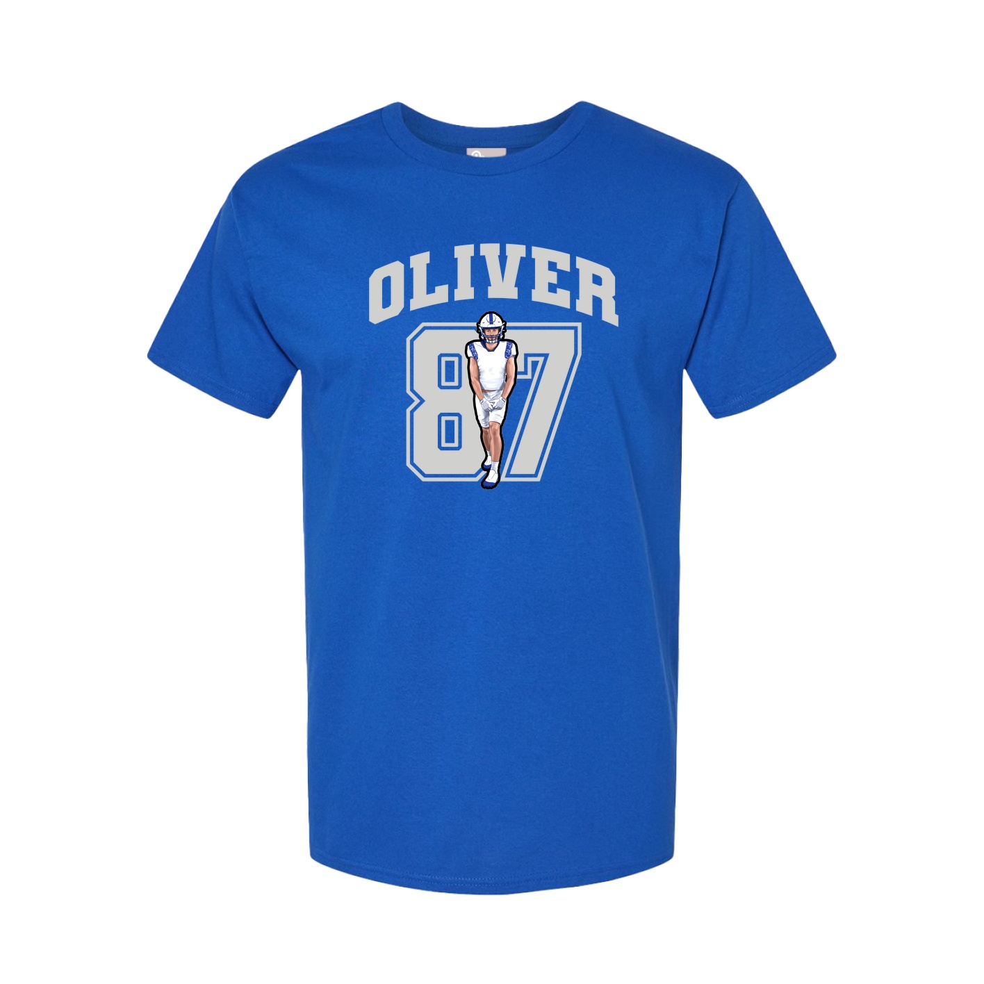 Youth Tee — Number in Royal