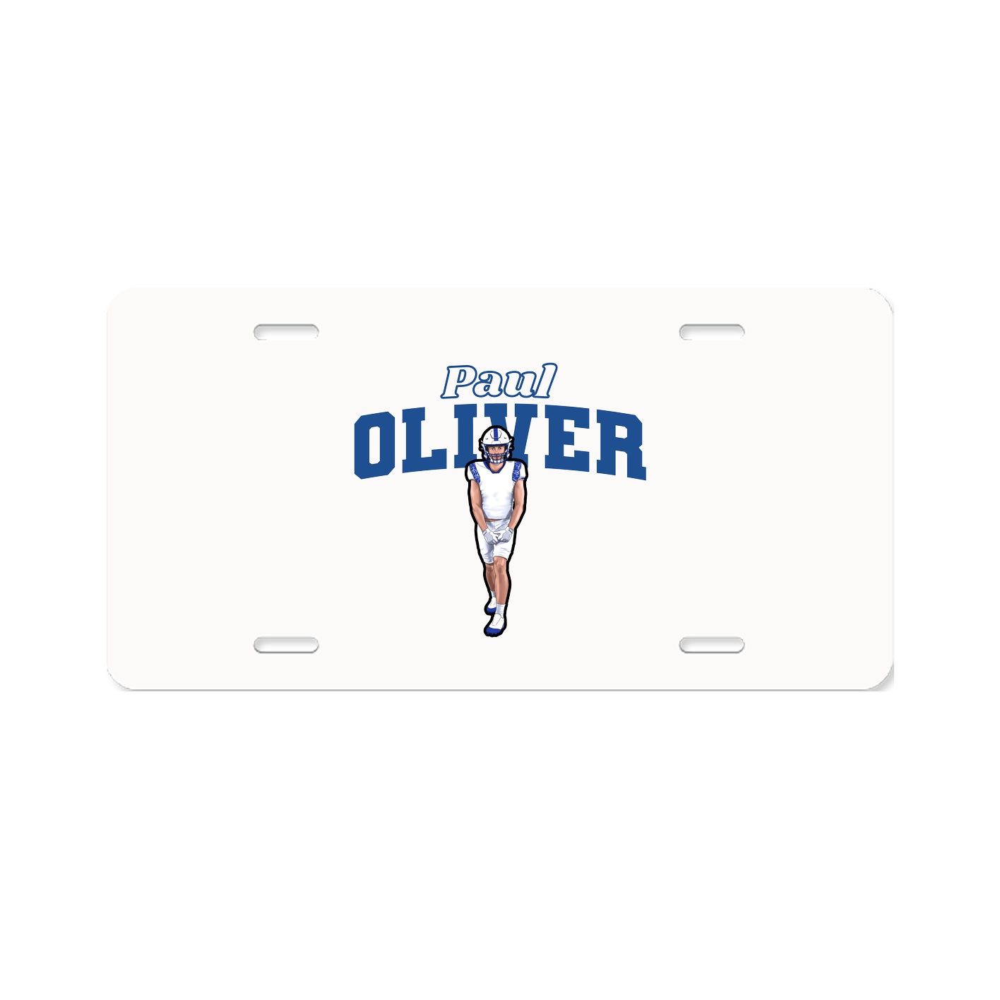 License Plate — Name Arch in Classic