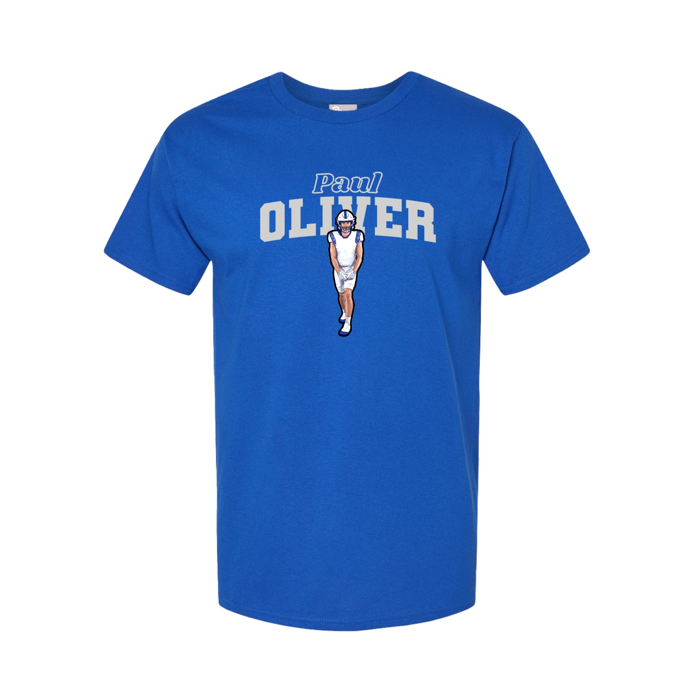 Youth Tee — Name Arch in Royal
