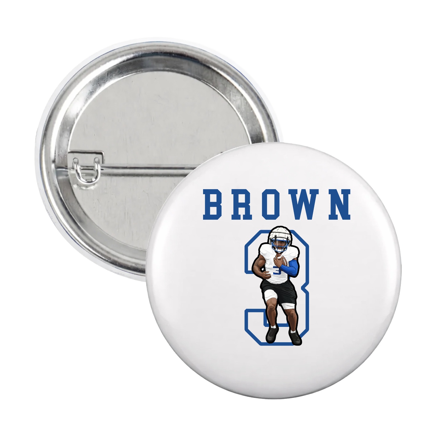 Game Day Button — Shirsey in White
