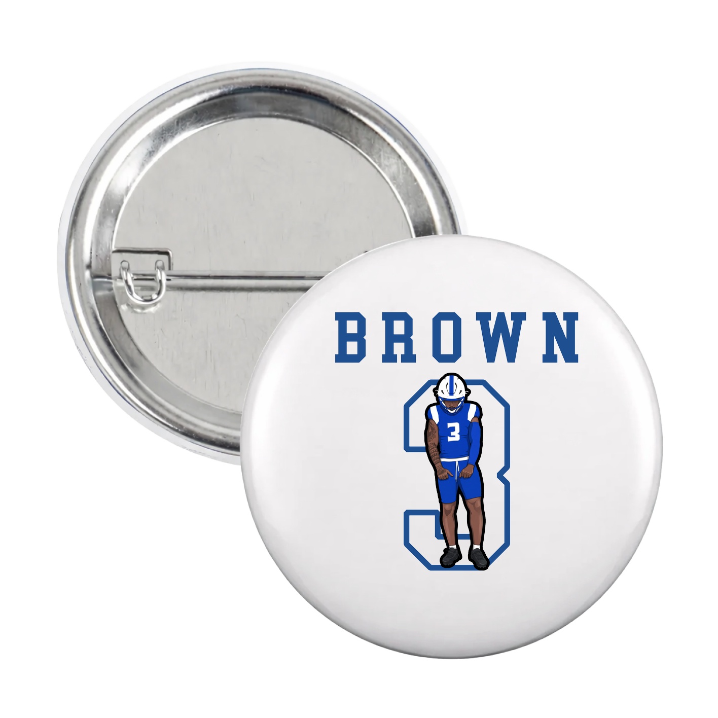 Game Day Button — Shirsey in White