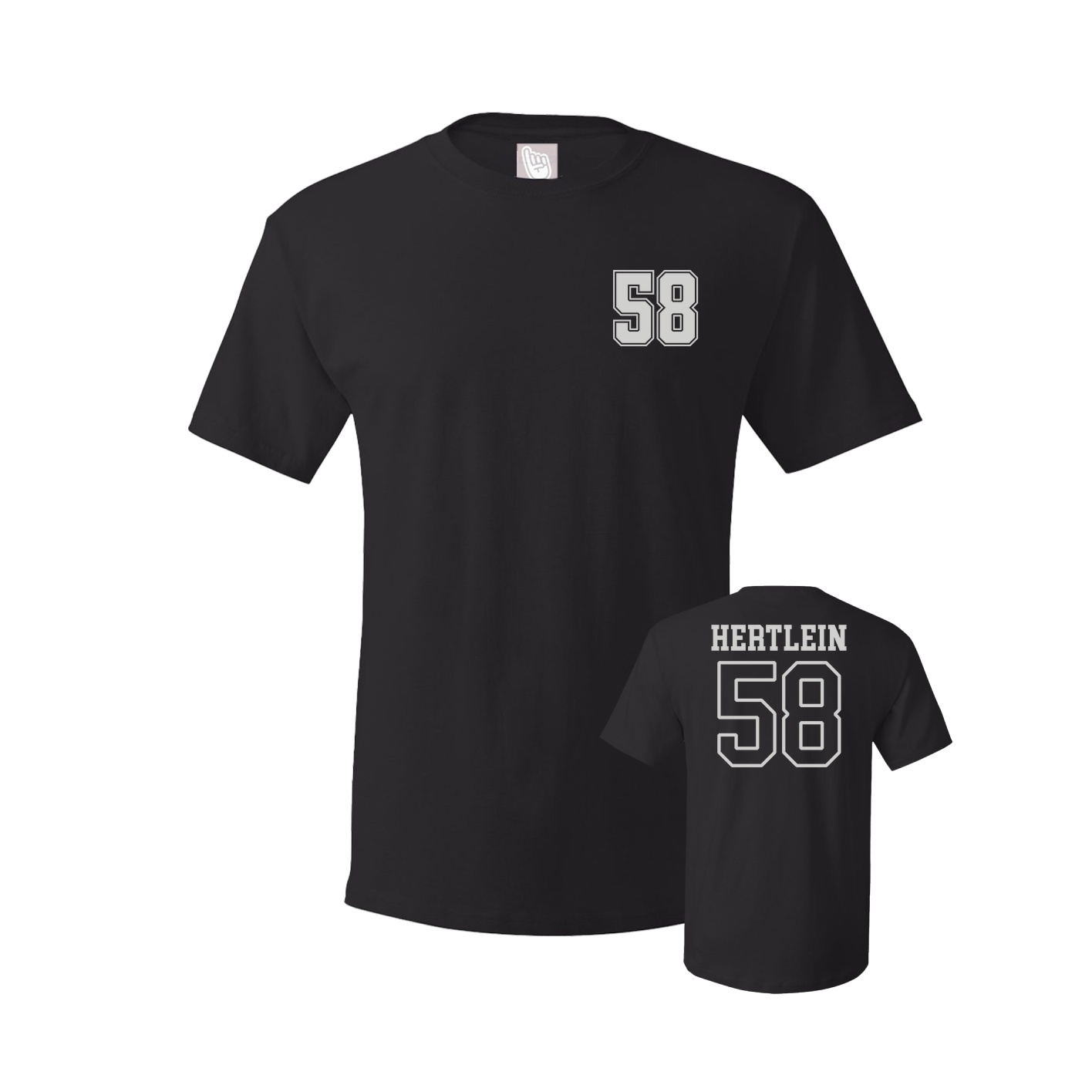 Youth Tee — Chest Back in Black
