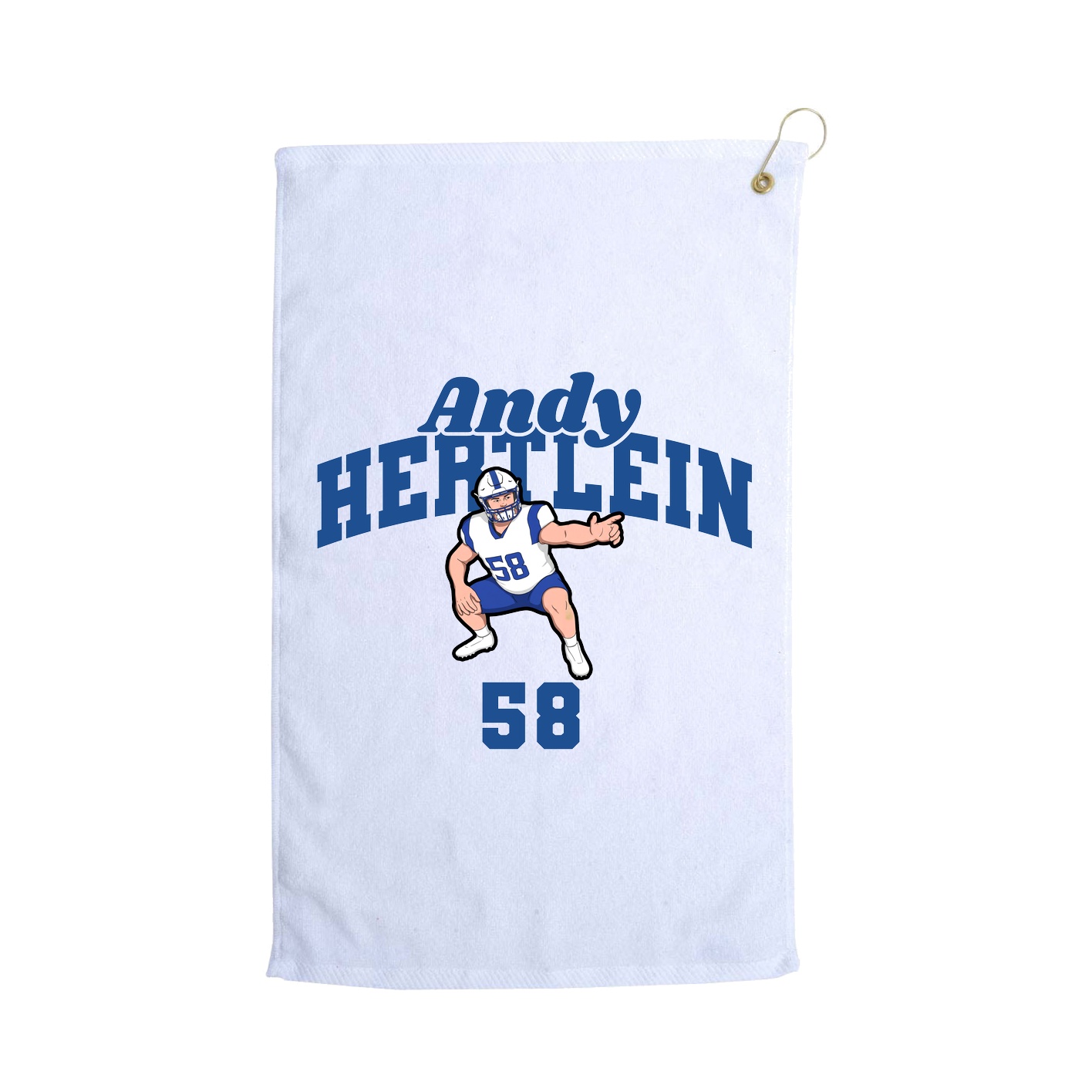 Golf Towel — Signature Arch in White