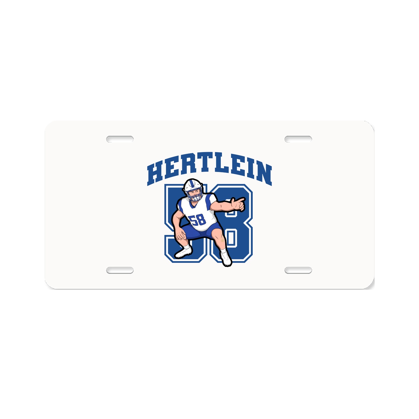 License Plate — Number in Classic