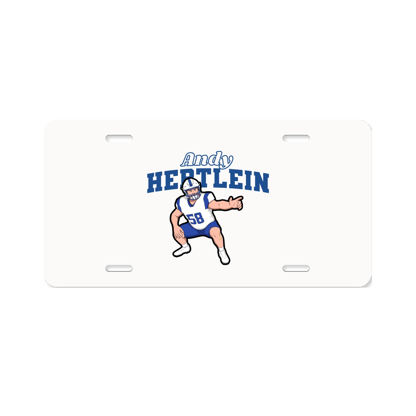 License Plate — Name Arch in Classic
