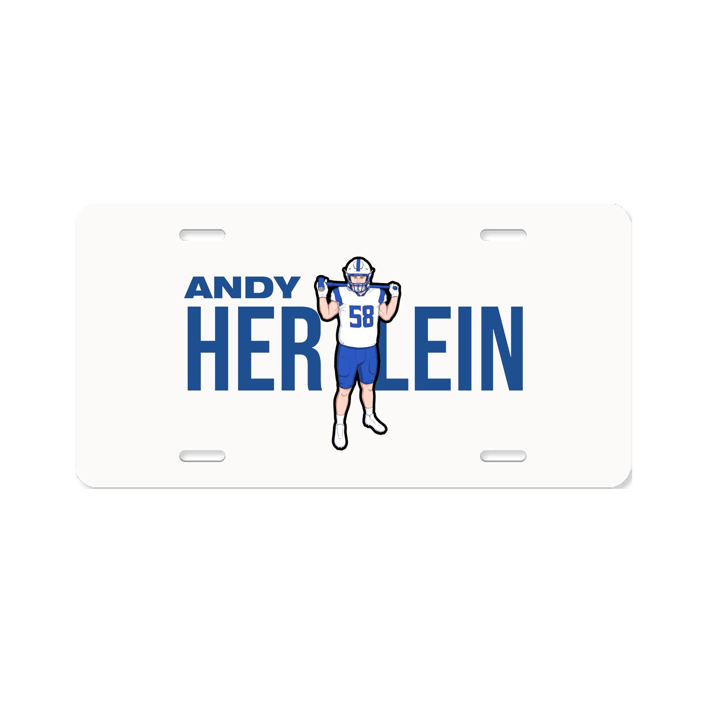 License Plate — Player Name in Classic