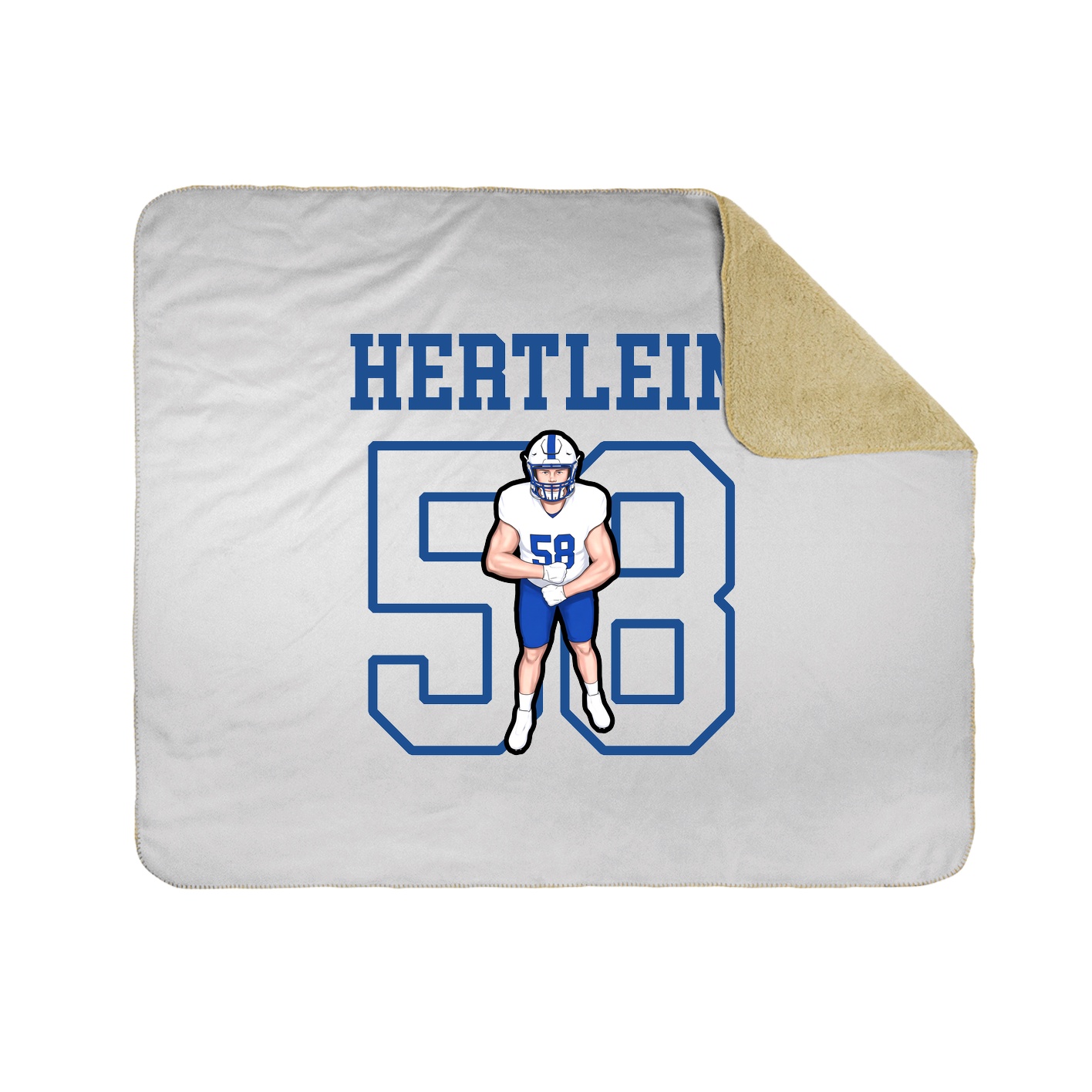 Throw Blanket — Shirsey in White