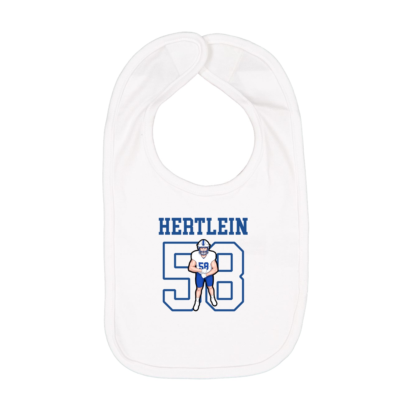 Infant Bib — Shirsey in White
