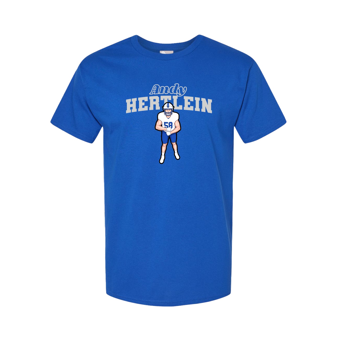 Youth Tee — Name Arch in Royal